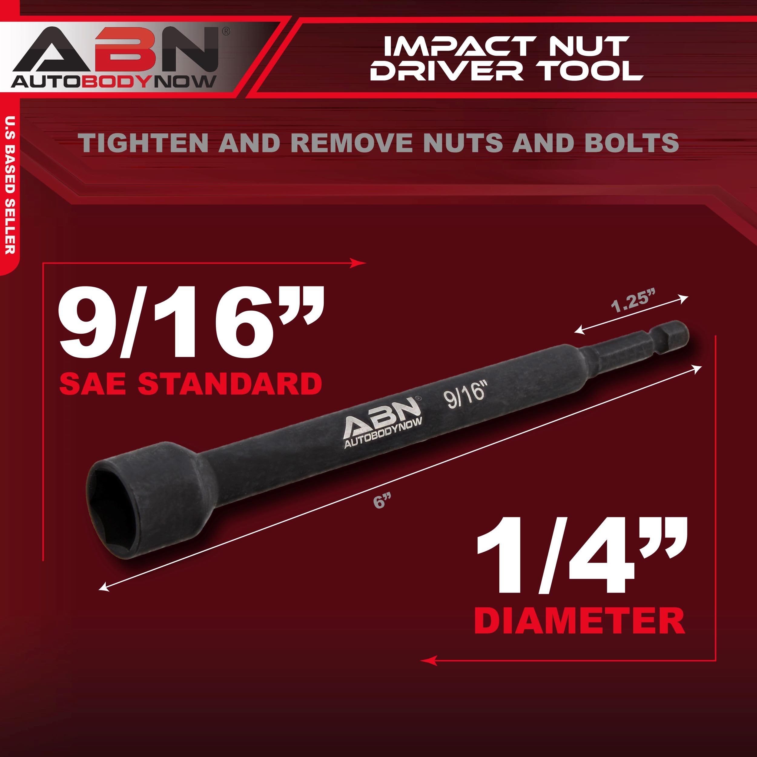 Amazon.com: ABN 9/16 IN Impact Nut Driver Tool - SAE 6 IN Long